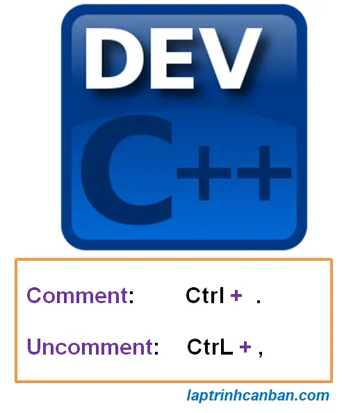 Phím tắt comment trong Dev C++