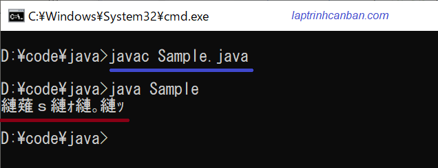 Chỉ định encode khi biên dịch chương trình Java